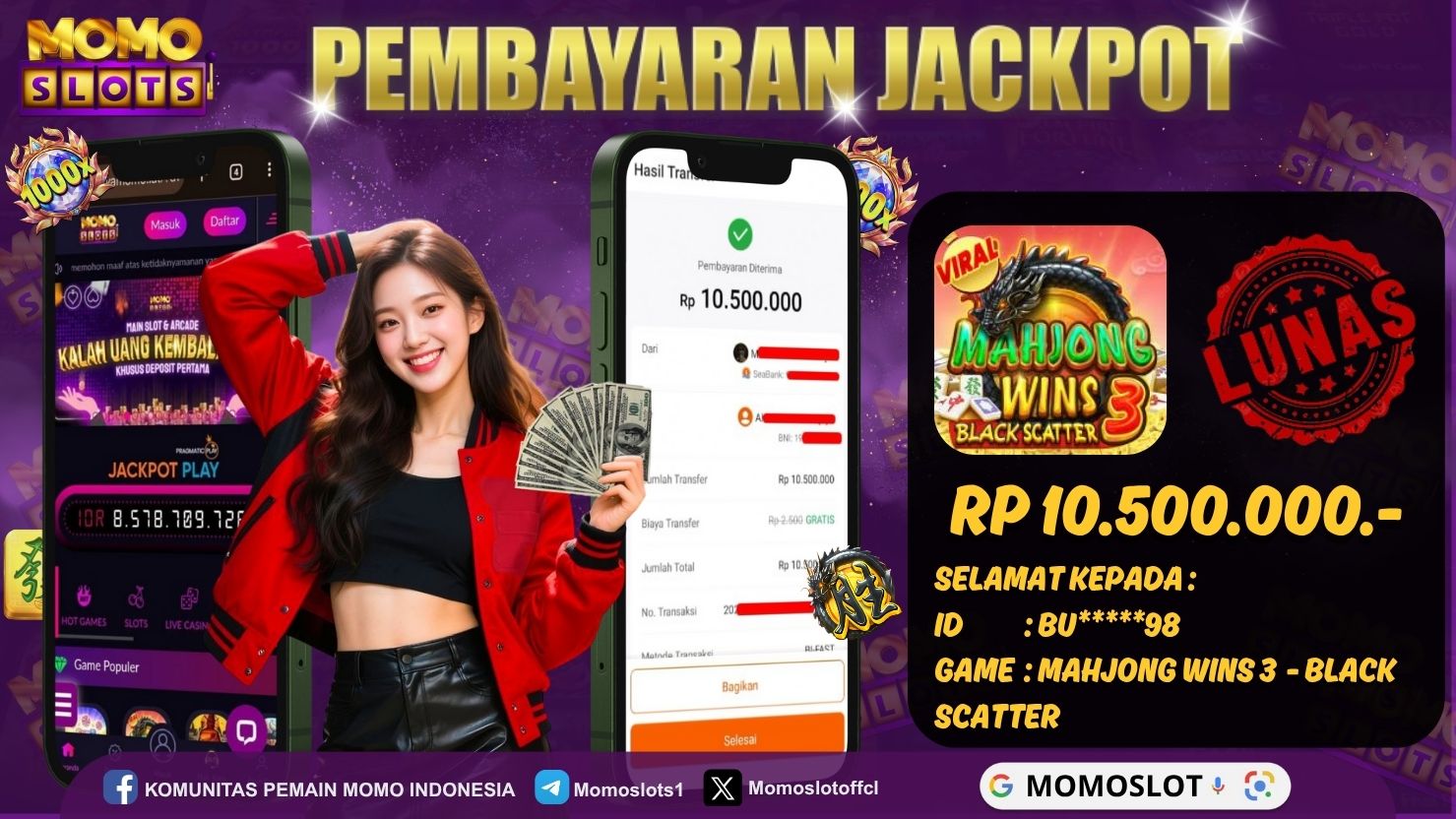 MOMOSLOTS JACKPOT SLOT MAHJONG WINS 3 BLACK SCATTER